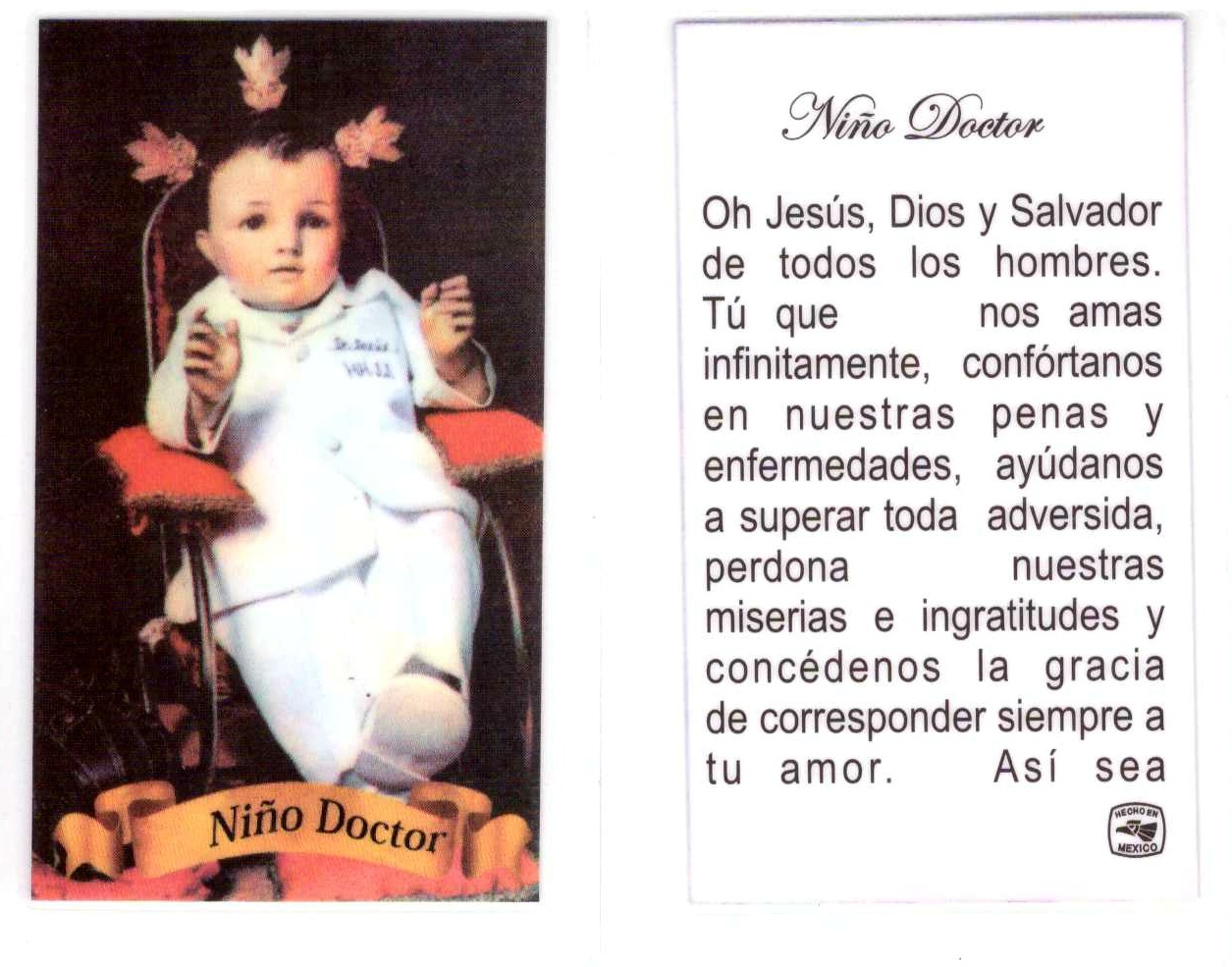 Oracion Al Divino Niño Jesus Doctor De Los Enfermos