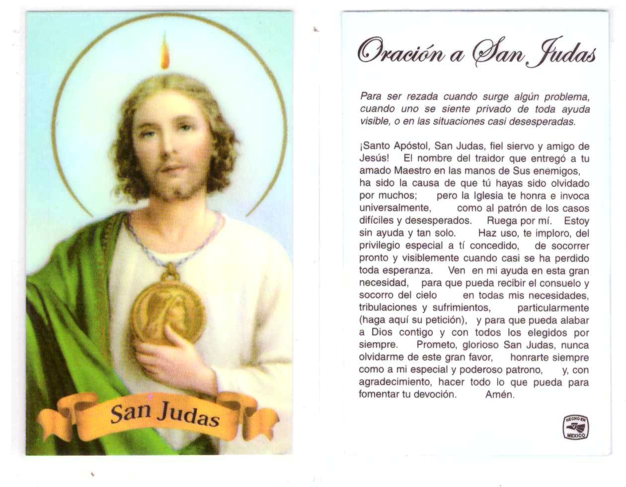 San Judas Tadeo Detente Mediano - Arte Religioso Martha