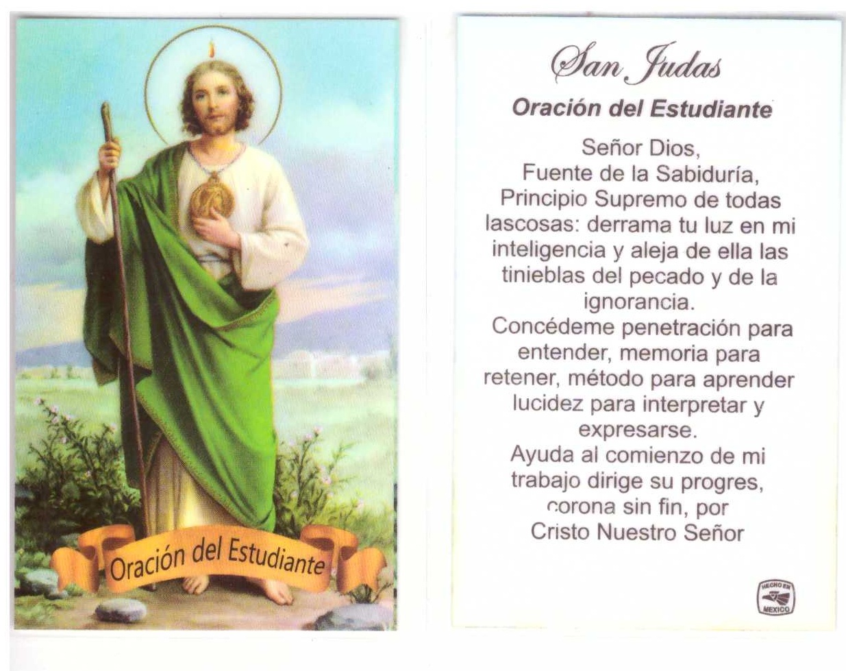 Palabra Ediciones - San Judas Tadeo Estampa grande sencilla